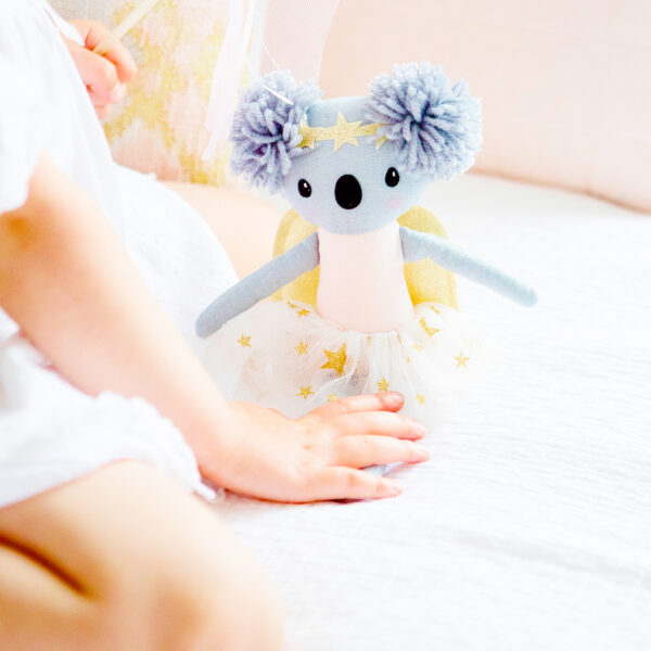 Baby Koala Angel Pink and Gold Alimrose Lifestyle