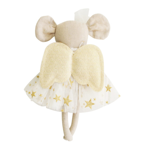 N11408i Mini Angel Mouse Ivory Gold Star Back 70487.1623991588